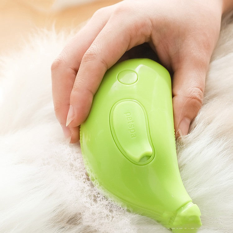3-in-1 Steam Pet Brush – Removes Hair, Cleans & Massages